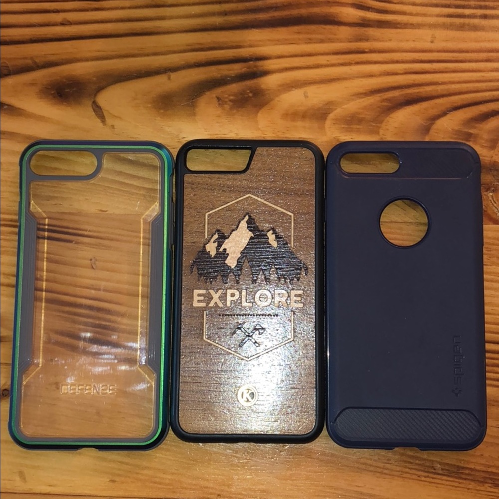 iPhone 8+ cases. Set of 3.